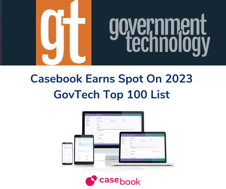 Casebook Earns Spot On 2023 GovTech Top 100 List