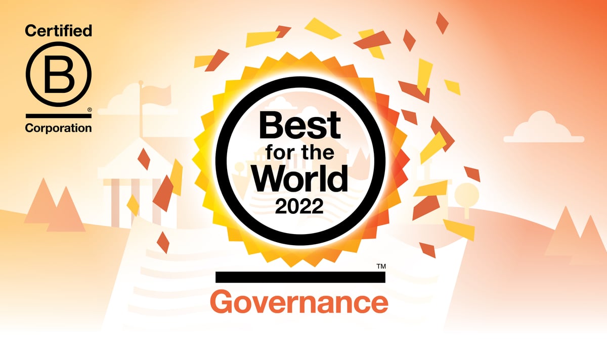 2022 Best For The World™ B-Corp For Exceptional Impact On Its Governance
